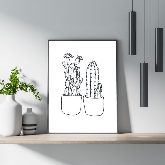 Kaktus Kunstdruck, Kaktus Poster Kunst, Kaktus Line Art Poster, Kakteen  Dekor, Kakteen Kunst, Einfache Minimalismus Contempary Wall Art 292 -  Etsy.de