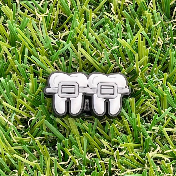 Teeth with Braces Croc Charms | Video Game Croc Charms | Fashion Charms | Croc Accessories | Bracelet Charms | Sports Croc Charms