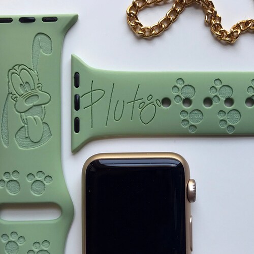 Disney Pluto Engraved Apple Watch Band 24 Colors 38mm 40mm | Etsy