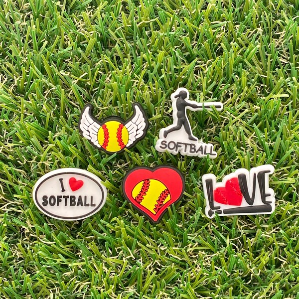 Softball Croc Charms | Video Game Croc Charms | Fashion Charms | Croc Accessories | Bracelet Charms | Sports Croc Charms