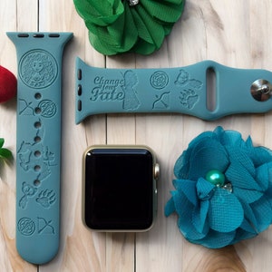 Brave &#39;Merida&#39; Engraved Apple Watch Band, 24 Colors, 38mm 40mm 41mm 42mm 44mm 45mm 46mm 49mm, Personalized Apple Watch Strap