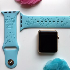 Cinderella 'Fairy Godmother' Engraved Apple Watch Band | 24 Colors | 38mm 40mm 41mm 42mm 44mm 45mm 49mm | Personalized Apple Watch Strap