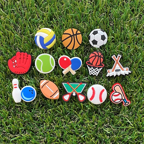 Sports Croc Charms | Video Game Croc Charms | Fashion Charms | Croc Accessories | Bracelet Charms | Sports Croc Charms