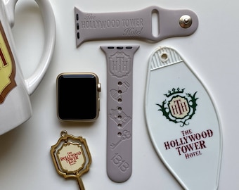 Tower of Terror Engraved Apple Watch Band | 24 Colors | 38mm 40mm 41mm 42mm 44mm 45mm 49mm | Personalized Apple Watch Strap