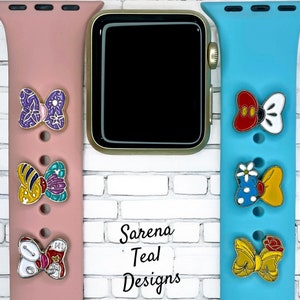 Minnie Bows - Princesses Watch Band Charm, Magic Band, Fitness Tracker