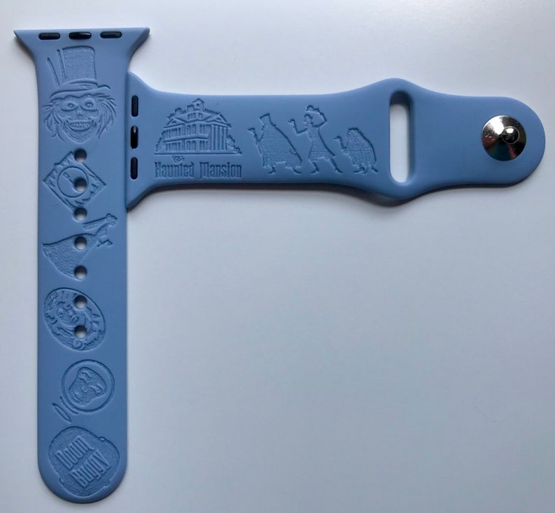 The Haunted Mansion Engraved Apple Watch Band 24 Colors 38mm 40mm 41mm 42mm 44mm 45mm 49mm Personalized Apple Watch Strap image 5