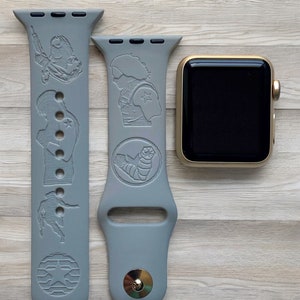 Winter Soldier Engraved Apple Watch Band, 24 Colors, 38mm 40mm 41mm 42mm 44mm 45mm 46mm 49mm, Personalized Apple Watch Strap