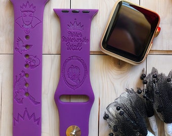 Correa para Apple Watch de Blancanieves y la Reina Malvada: Correa personalizada con grabado de Disney, 24 colores, todos los tamaños