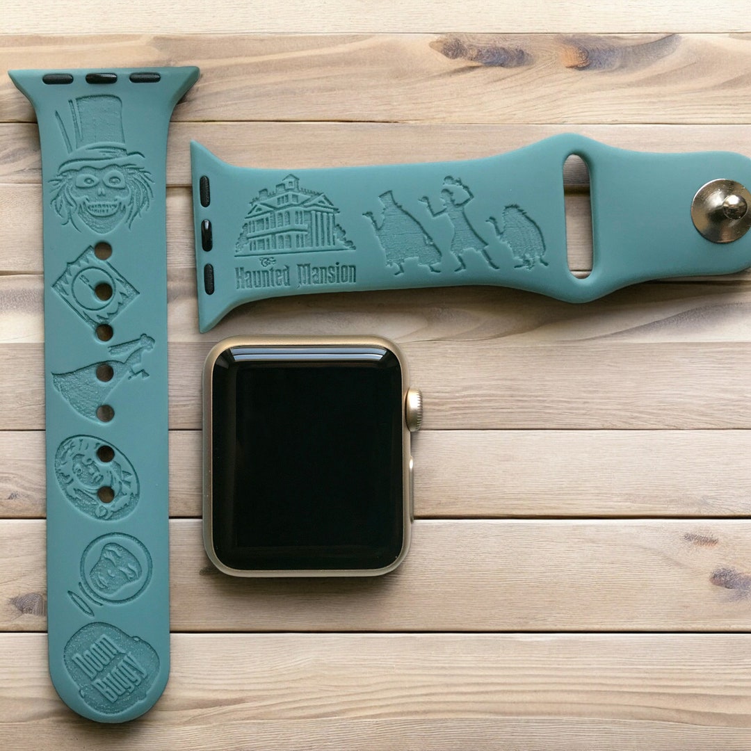 The Haunted Mansion Engraved Apple Watch Band, 24 Colors, 38mm  display picture 1