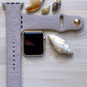Disney Cruise Engraved Apple Watch Band, 24 Colors, 38mm 40mm 41mm 42mm 44mm 45mm 46mm 49mm, Personalized Apple Watch Strap