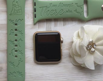 Princess and Frog Tiana Engraved Silicone Smart Watch Band