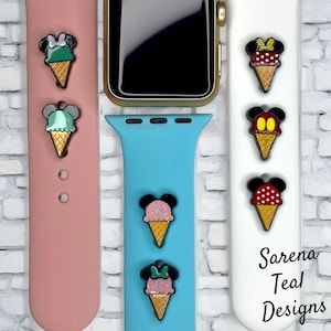 Mickey und Minnie Eistüten Uhrenarmband Charm, Magic Band, Fitness Tracker