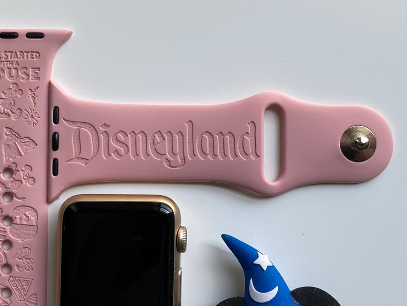Disneyland Themed Engraved Apple Watch Band 24 Colors 38mm Etsy