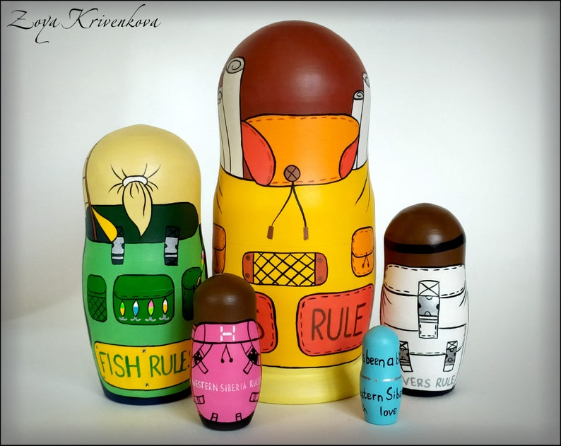Custom family Nesting doll Matryoshka Personalized nesting Etsy