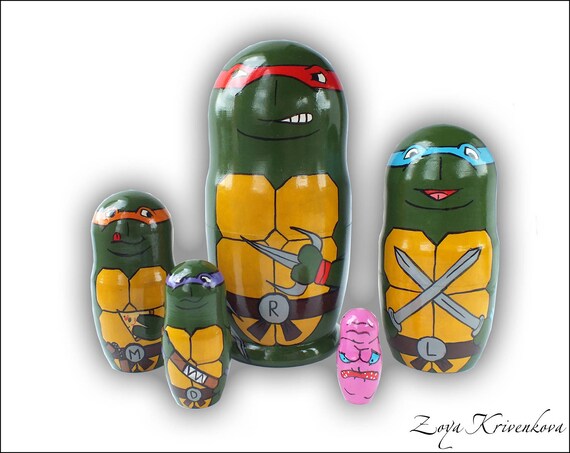 ninja nesting dolls