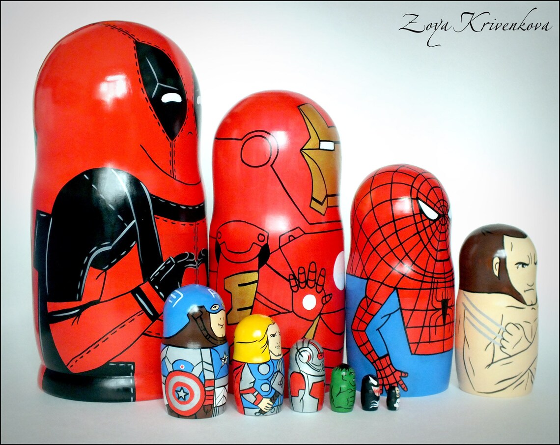 deadpool nesting dolls