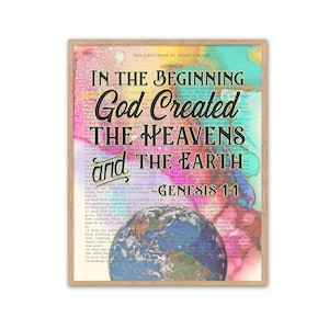 I will Put my Rainbows in the Clouds to be a Sign of My Promise - Genesis 9:13 ART PRINT or CANVAS, Inspirational Christian gift, All Sizes