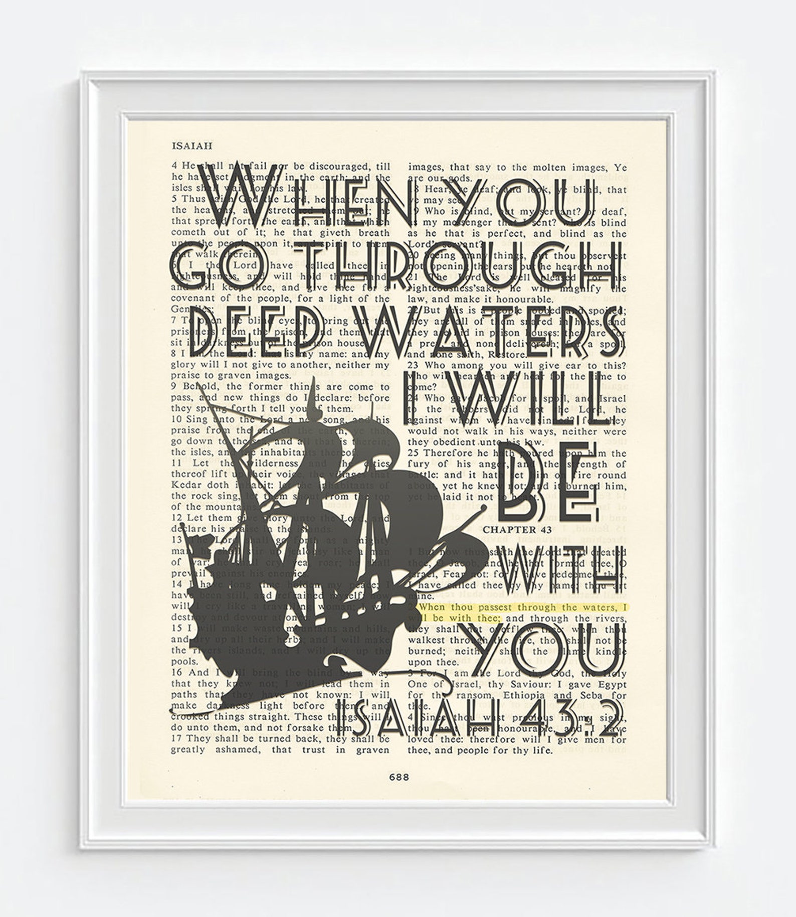 Nautical Bible Verse Favorite Art Prints Set of 4 UNFRAMED Etsy