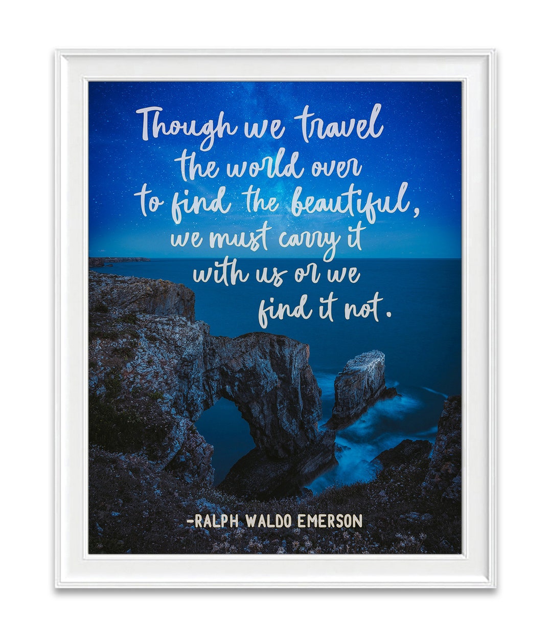 Ralph Waldo Emerson Quote Print: Literary Wall Art - Etsy