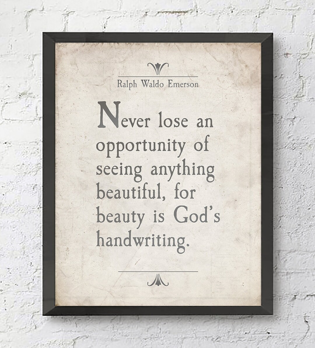 Ralph Waldo Emerson Quote Art Print – Inspirational Literature Gift - Etsy