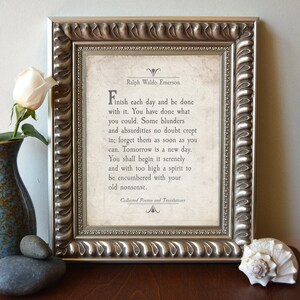 Ralph Waldo Emerson Quote Art Print – Inspirational Literary Gift - Etsy
