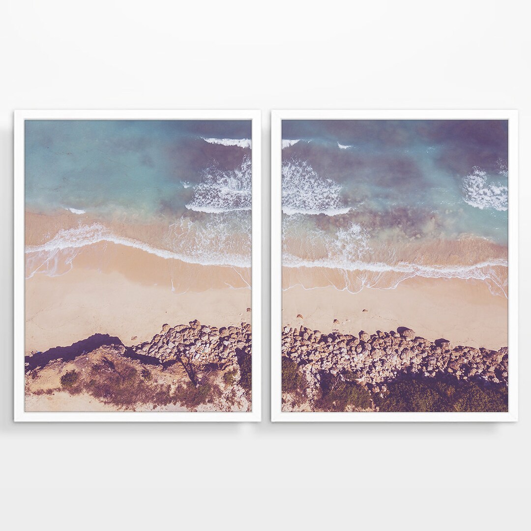 8x10, 11x14 Jpegs, DIGITAL DOWNLOADS, Printables, Beach From Above Set ...