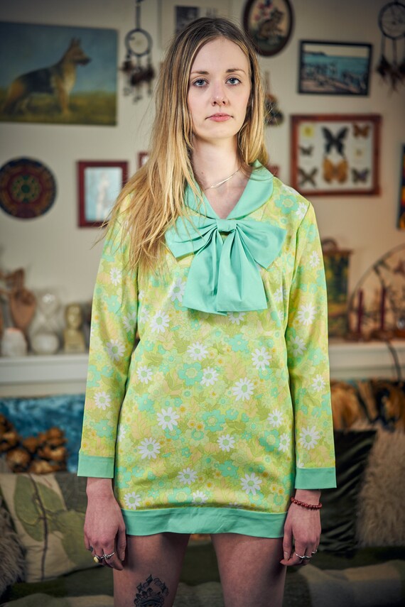 60s Style Floral Mini Dress