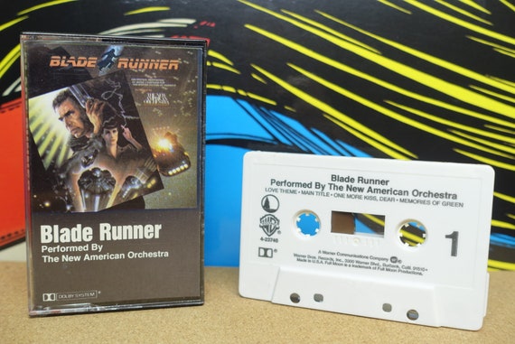 Blade Runner Cassette Tape, Soundtrack Cassette, i love the 80s, The New American Orchestra, Harrison Ford, Movie Gifts, Vintage Music