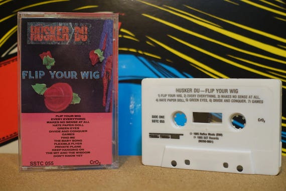 Flip Your Wig by Hüsker Dü Vintage Cassette Tape