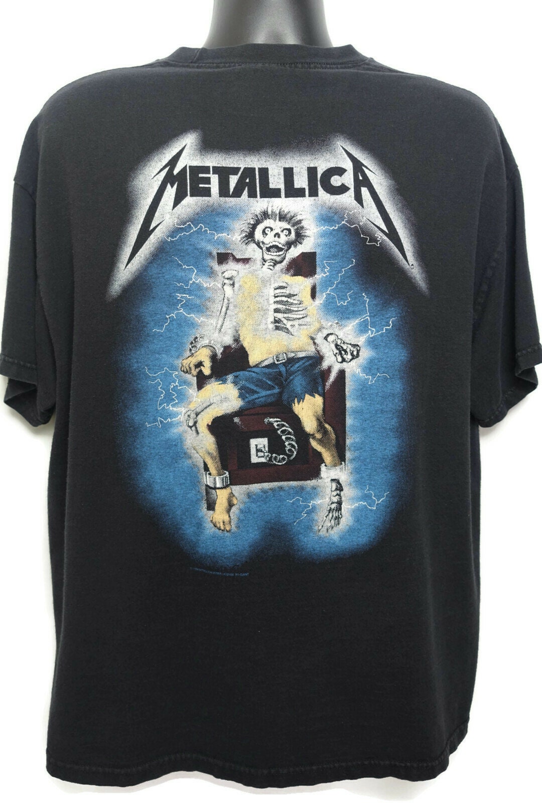 Metallica Ride the Lightning Vintage Backpatch Glow in the 