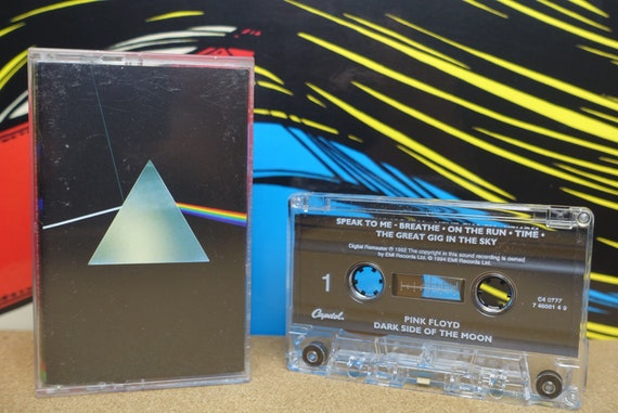 Pink Floyd The Dark Side Of The Moon Cassette Tape, 1994 Reissue, Vintage Music, Music Lover Gift, Music Gift