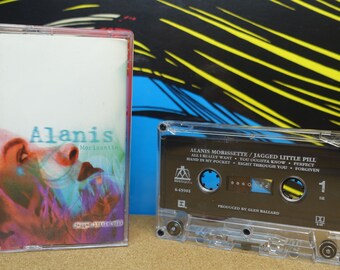 Alanis Morissette - Jagged Little Pill Cassette Tape - 1995 Maverick Records Vintage Analog Music