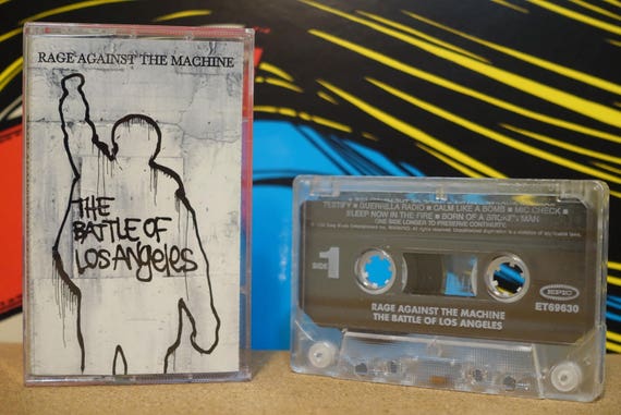 The Battle Of Los Angeles by Rage Against The Machine Vintage Cassette Tape