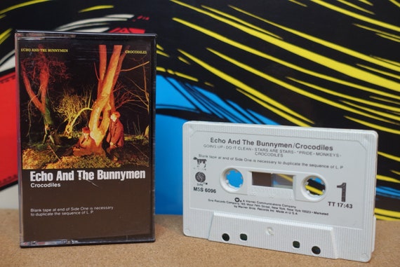 Echo and the Bunnymen Cassette Tape, Crocodiles, 80s Music, 1980 Sire Records, Vintage Analog Music, Goth Gifts, Punk, Music Lover Gift