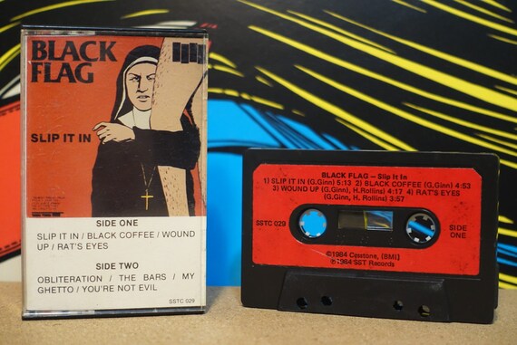 Slip It In by Black Flag Vintage Cassette Tape