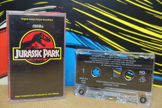 Jurassic Park (Original Motion Picture Soundtrack) by John Williams Vintage Cassette Tape
