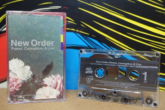 New Order Cassette, Power, Corruption & Lies Cassette Tape, 1985 Qwest Records, Vintage Analog Music, Music Lover Gift