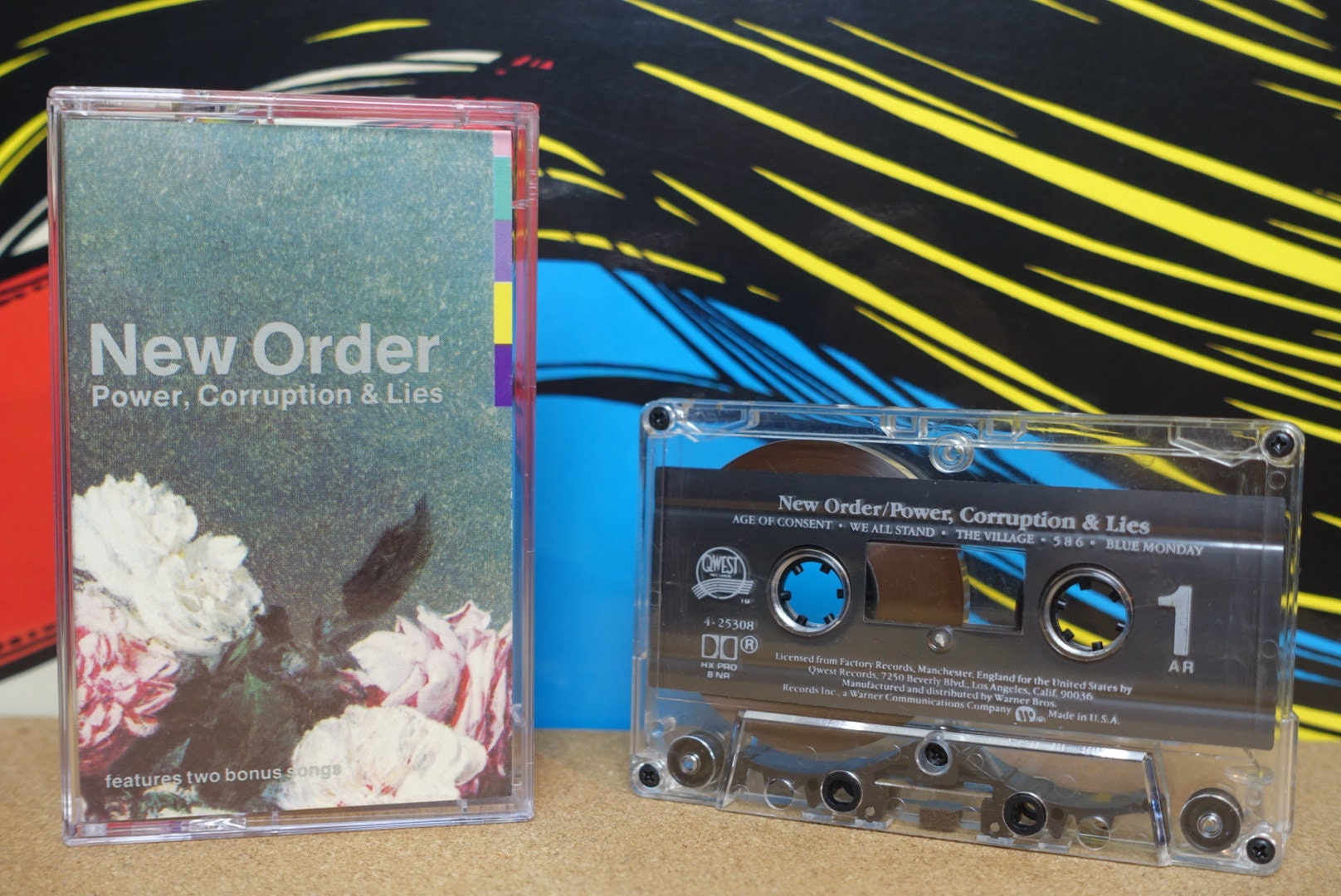 New Order Cassette, Power, Corruption & Lies Cassette Tape, 1985