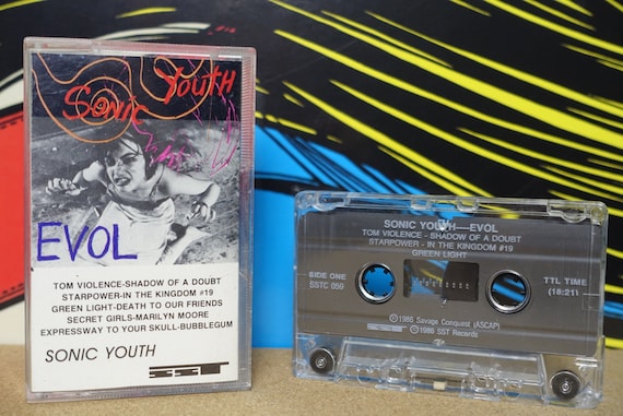Sonic Youth - EVOL Cassette Tape - 1986 SST Records - Vintage Analog Music