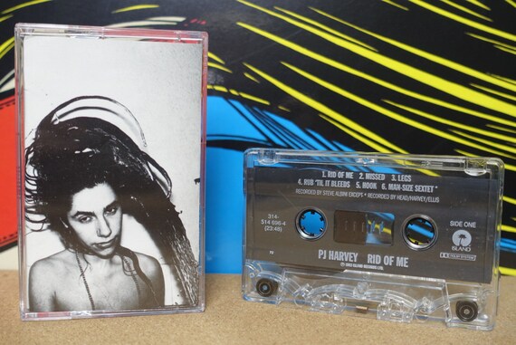 P J Harvey - Rid Of Me Cassette Tape - 1993 Island Records - Vintage Analog Music