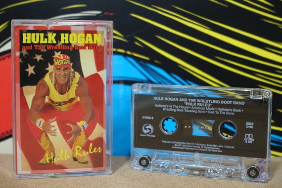 Hulk Rules by Hulk Hogan And The Wrestling Boot Band Vintage Cassette Tape