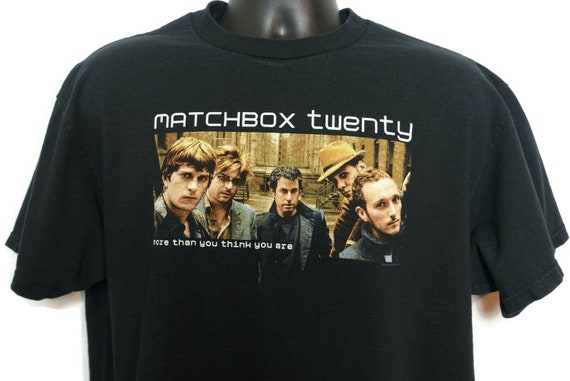 2000s Matchbox 20 Vintage T Shirt - More Than You Think You Are Rob Thomas 2-Sided Original 00s Band Tee Concert T-Shirt