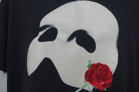90s Phantom of the Opera Shirt, GLOW in Dark, Vin… - image 4