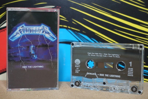 Ride The Lightning by Metallica Vintage Cassette Tape