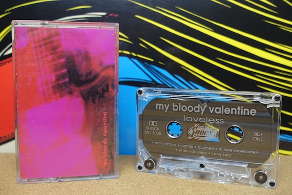 My Bloody Valentine Cassette Tape, RARE Australian Tape, Loveless, Shoegaze Cassette, 1991 Shock Creation Records, Vintage Analog Music