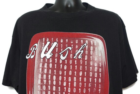 1995 Bush Vintage T Shirt, Sixteen Stone, Gavin Rossdale, Coke Suitcase, 90s Concert T-Shirt, Music Lover Gift, Band Tee, XL Giant Tag
