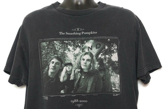 2000 Smashing Pumpkins Vintage T Shirt, The End, 1988 to 2000, The World is a Vampire, Mellon Collie Infinite Sadness, Band Tees