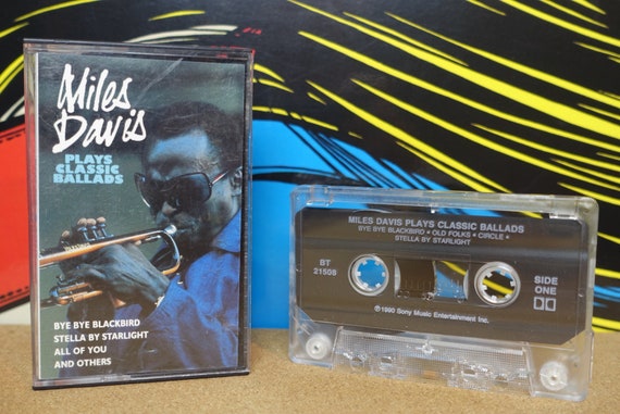 Miles Davis Cassette Tape, Plays Classic Ballads, Jazz Lover Gift, Cassette Tapes, 1990 CBS Records, Music Lover Gift