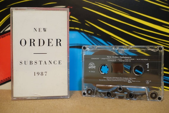 New Order - Substance Cassette Tape - 1987 Qwest Records - Vintage Analog Music