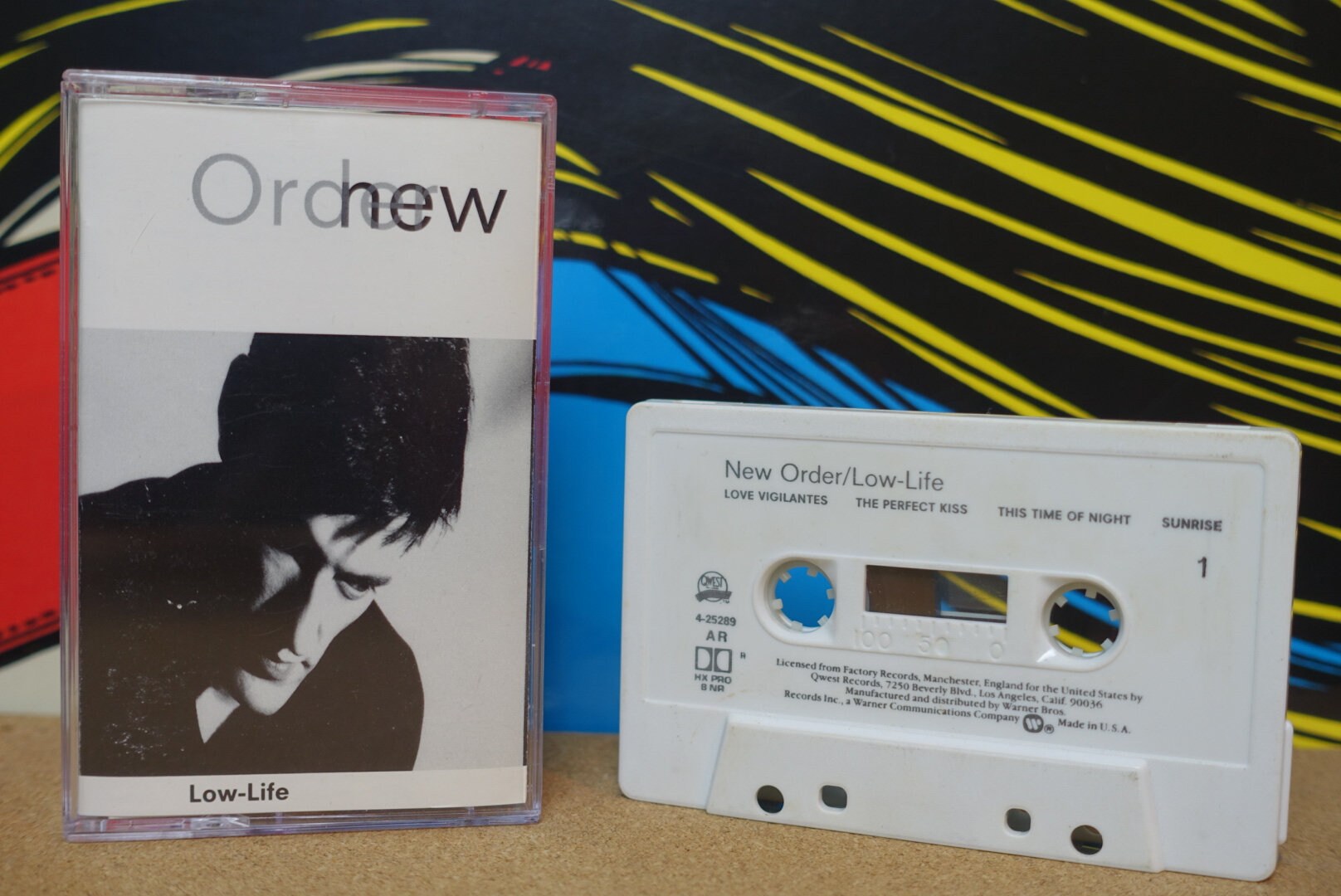 New Order Low Life Cassette Tape 1985 Qwest Records Vintage Analog Music New Order Low Life Cassette Tape 1985 Qwest Records Vintage Analog Music